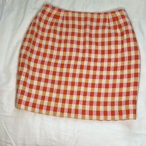 Emanuel Ungaro 8/42 true Vintage designer texture lined business casual skirt